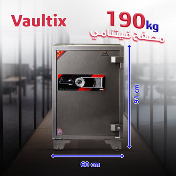 خزنة مصفحه Vaultix VX 91 E7 – أمان مزدوج مع قفل رقمي ومفتاح، مقاومة للحريق والرصاص (190 كجم) - trust - Armored Safe - Vaultix Vietnam - VX91E7