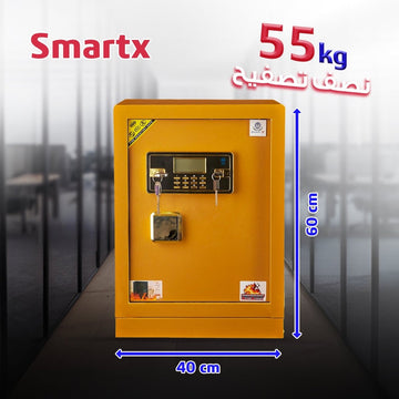 خزنة Smart X60 – وزن 55 كجم مع قفل إلكتروني مزدوج - trust - Half - Armored Safe - Smart safes - SMART60