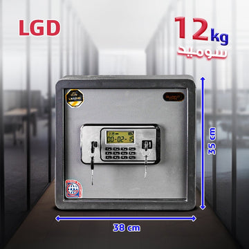 LG D 35 – خزنة 12 كجم مع رف داخلي وإنذار للأمان - trust - summit - LG safes - LGD35