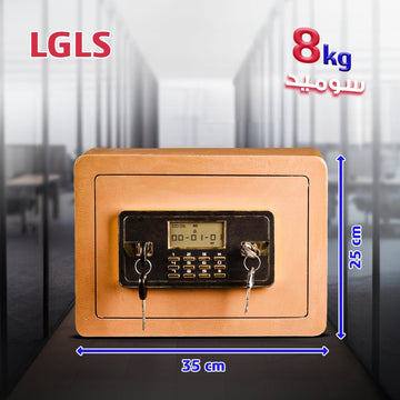 LS 25 – خزنة 8 كجم مع رف داخلي وقفل إلكتروني - trust - summit - LG safes - lgls25